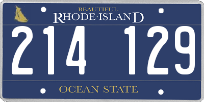 RI license plate 214129