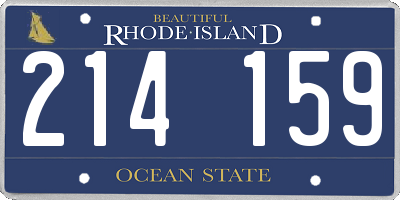RI license plate 214159