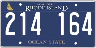 RI license plate 214164