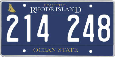 RI license plate 214248