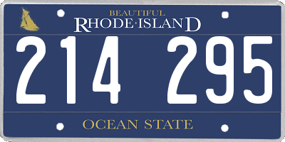RI license plate 214295