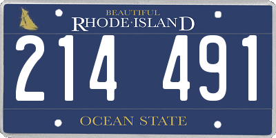 RI license plate 214491