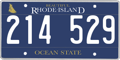 RI license plate 214529