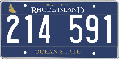 RI license plate 214591