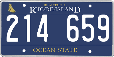 RI license plate 214659