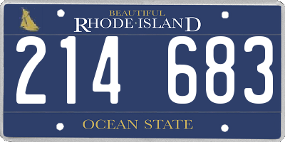 RI license plate 214683
