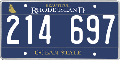 RI license plate 214697