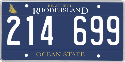 RI license plate 214699