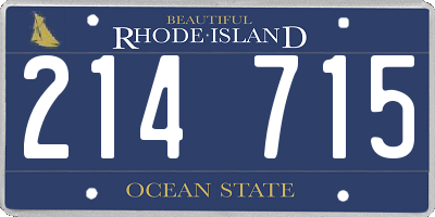 RI license plate 214715