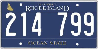 RI license plate 214799