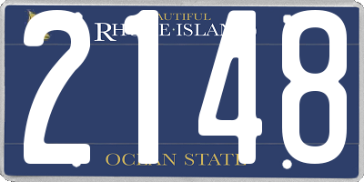 RI license plate 2148
