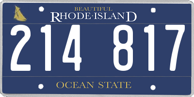 RI license plate 214817