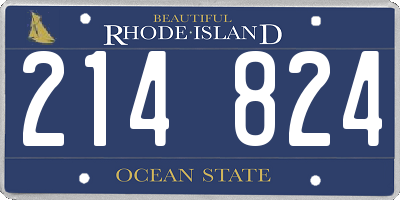 RI license plate 214824