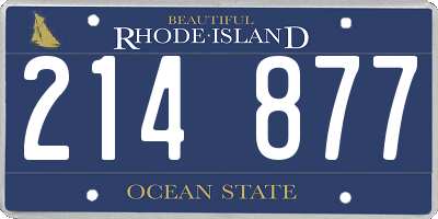 RI license plate 214877