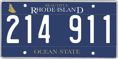 RI license plate 214911