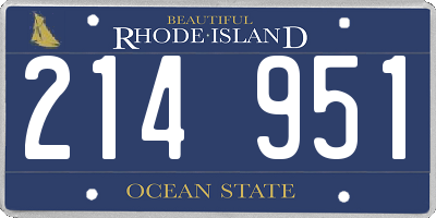 RI license plate 214951