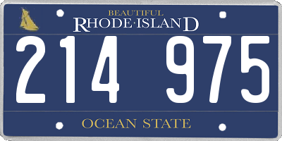 RI license plate 214975
