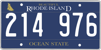 RI license plate 214976