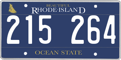 RI license plate 215264