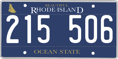 RI license plate 215506