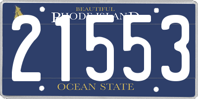RI license plate 21553