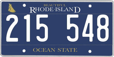 RI license plate 215548