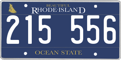 RI license plate 215556