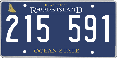 RI license plate 215591