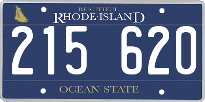 RI license plate 215620