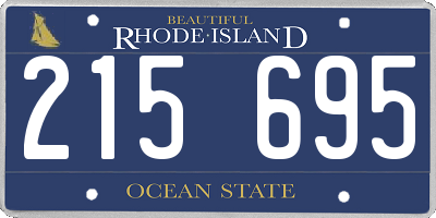 RI license plate 215695