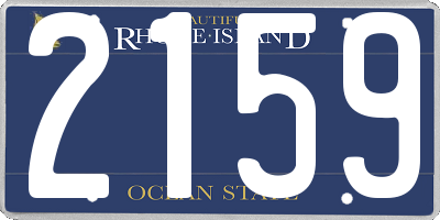 RI license plate 2159