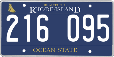 RI license plate 216095