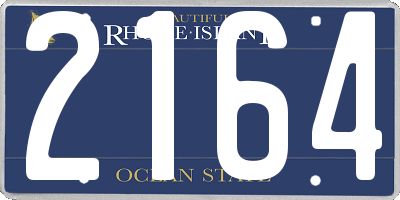 RI license plate 2164