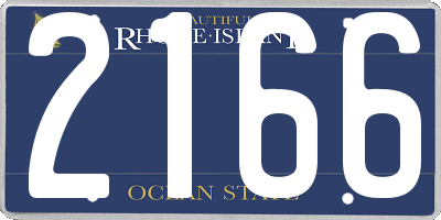 RI license plate 2166
