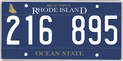 RI license plate 216895
