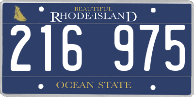 RI license plate 216975