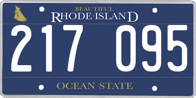 RI license plate 217095