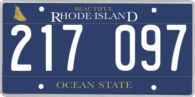 RI license plate 217097
