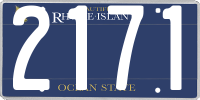 RI license plate 2171