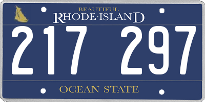 RI license plate 217297