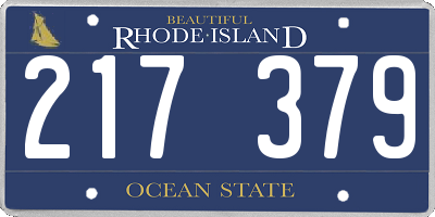 RI license plate 217379