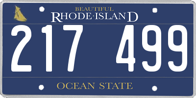 RI license plate 217499