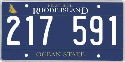 RI license plate 217591