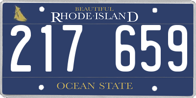 RI license plate 217659