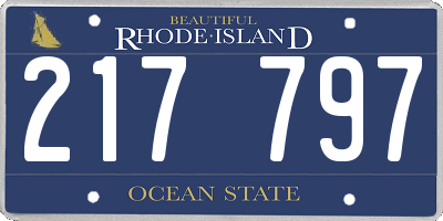 RI license plate 217797
