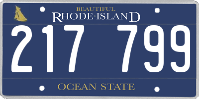 RI license plate 217799