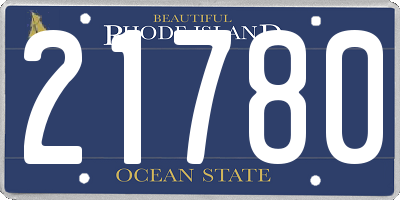 RI license plate 21780