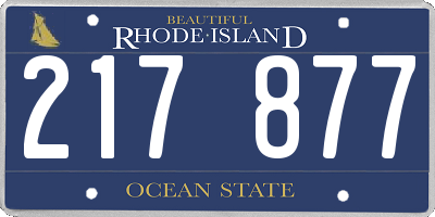 RI license plate 217877