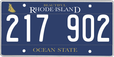 RI license plate 217902