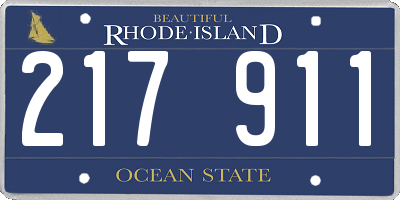 RI license plate 217911